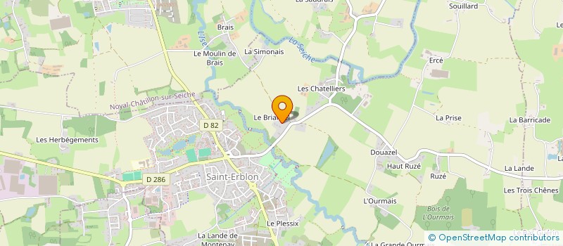 localisation de l'entreprise SCI RAPHAEL  SAINT-ERBLON