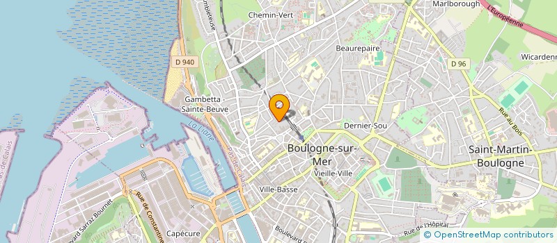 localisation de l'entreprise SCI RAPHAEL  BOULOGNE-SUR-MER