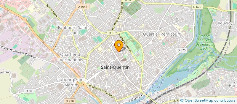 localisation de l'entreprise SCI RAPHAEL à SAINT-QUENTIN