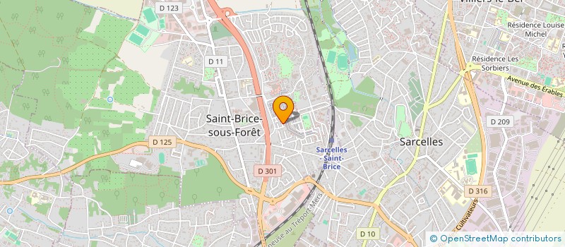 localisation de l'entreprise SCI RAPHAEL à SAINT-BRICE-SOUS-FORET
