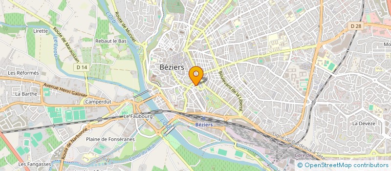 localisation de l'entreprise SCI RAPHAEL I  BEZIERS