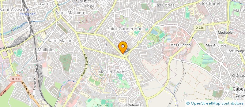 localisation de l'entreprise SCI RAPHAEL JOUE  PERPIGNAN