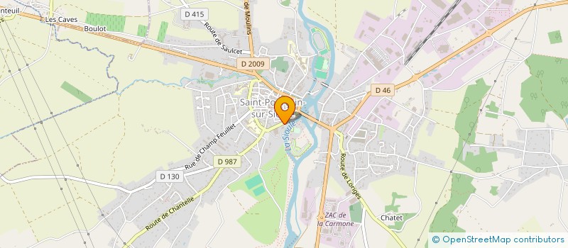 localisation de l'entreprise SCI RAPHAEL & ROSE  SAINT-POURCAIN-SUR-SIOULE