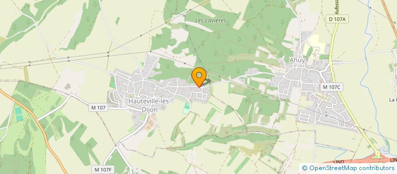 localisation de l'entreprise SCI RAPHALIX  HAUTEVILLE-LES-DIJON