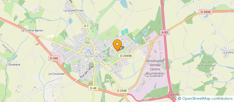 localisation de l'entreprise SCI RAPHEL IMMO  BOURNEZEAU