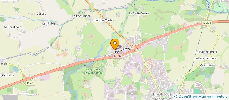 localisation de l'entreprise SCI RAPHELIA  BREAL-SOUS-MONTFORT