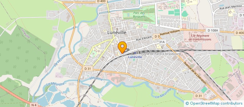 localisation de l'entreprise SCI RAPHINANCE  LUNEVILLE