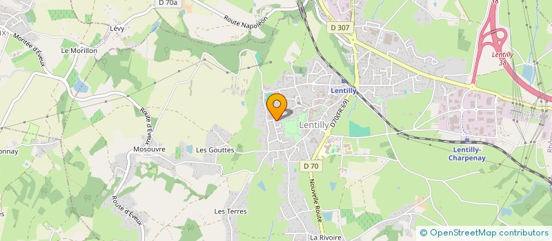 localisation de l'entreprise SCI RAPHIO  LENTILLY