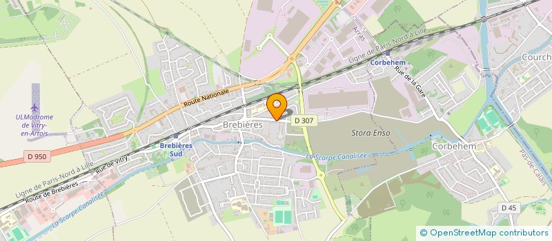 localisation de l'entreprise SCI RAPPE IMMOBILIER  BREBIERES