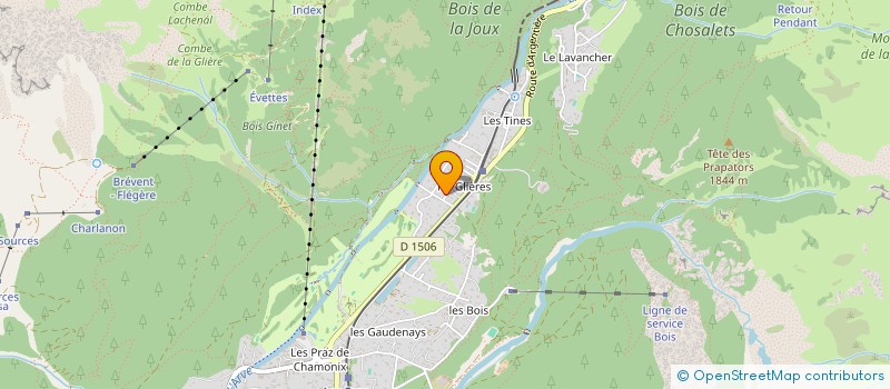 localisation de l'entreprise SCI RAPPENEAU à CHAMONIX-MONT-BLANC