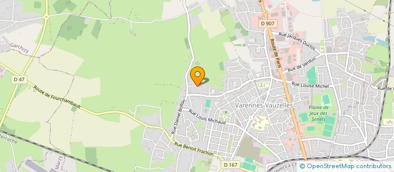 localisation de l'entreprise SCI RAPPENEAU  VARENNES-VAUZELLES