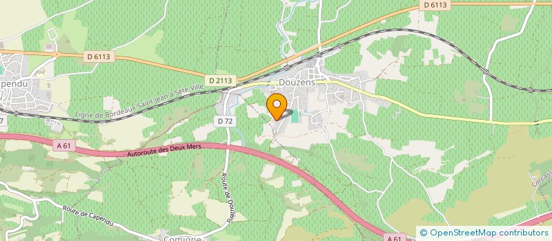 localisation de l'entreprise SCI RAPPI  DOUZENS