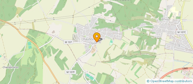 localisation de l'entreprise SCI RAPSODY  HAUTEVILLE-LES-DIJON