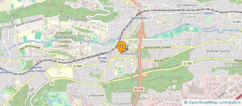 localisation de l'entreprise SCI RAQUEL LAURE  ORSAY