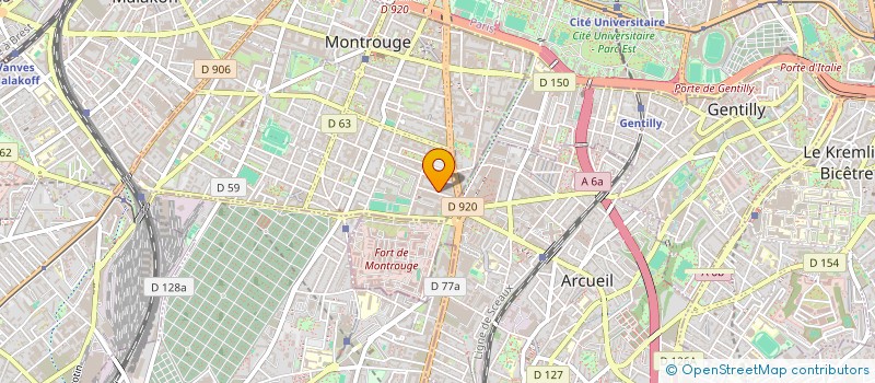 localisation de l'entreprise SCI RAQUIN  MONTROUGE