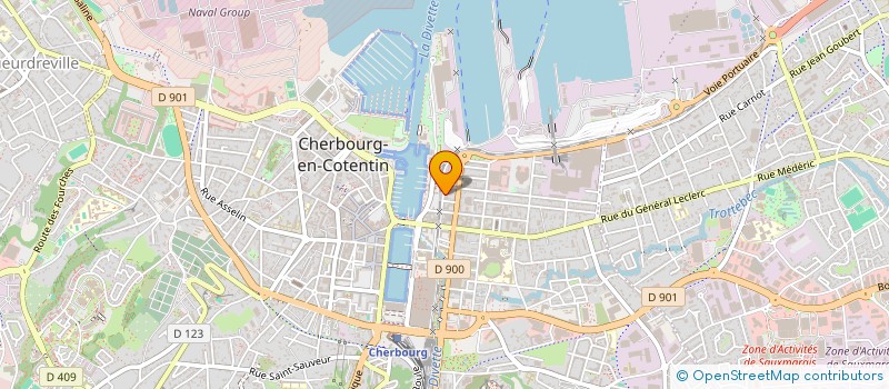 localisation de l'entreprise SCI RAR  CHERBOURG-EN-COTENTIN