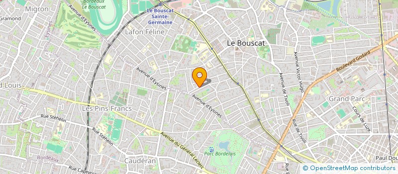 localisation de l'entreprise SCI RARE  LE BOUSCAT