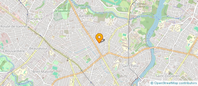 localisation de l'entreprise SCI RAS à NANTES