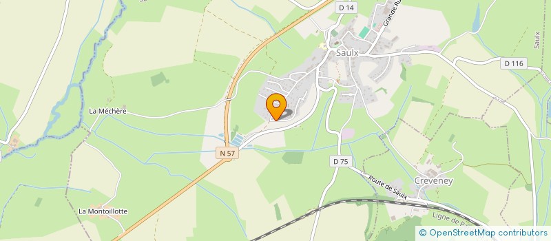 localisation de l'entreprise SCI RAS DE LA ROCADE  SAULX