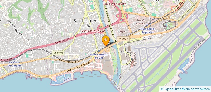 localisation de l'entreprise SCI RASANASHA à SAINT-LAURENT-DU-VAR