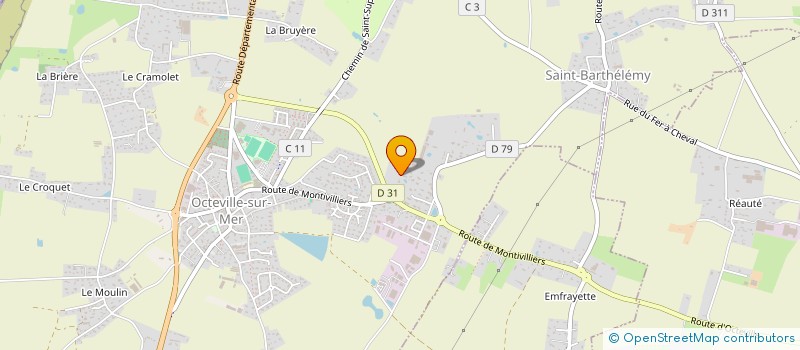 localisation de l'entreprise SCI RASETRINA  OCTEVILLE-SUR-MER