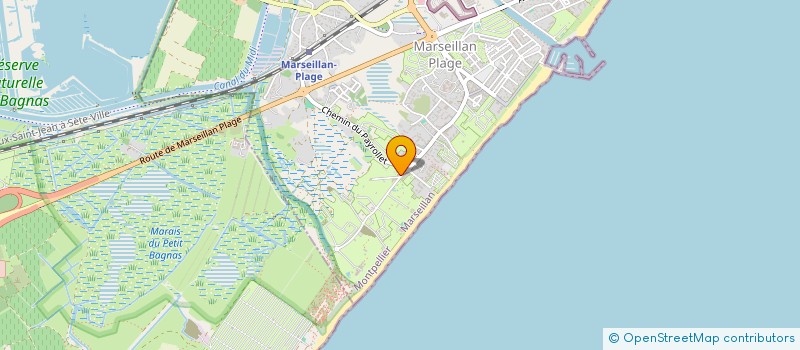 localisation de l'entreprise SCI RASH à MARSEILLAN