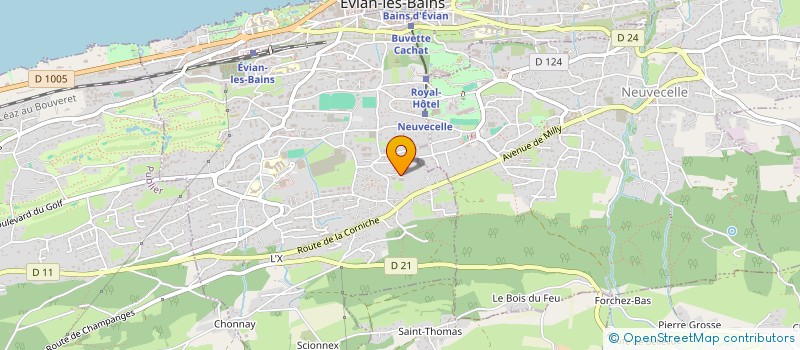 localisation de l'entreprise SCI RASHA  EVIAN-LES-BAINS