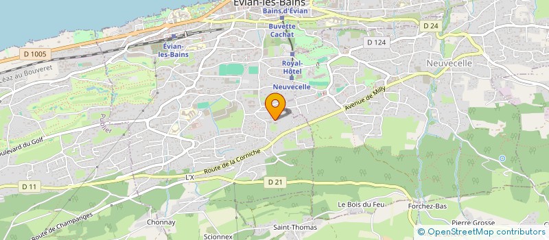 localisation de l'entreprise SCI RASHED  EVIAN-LES-BAINS