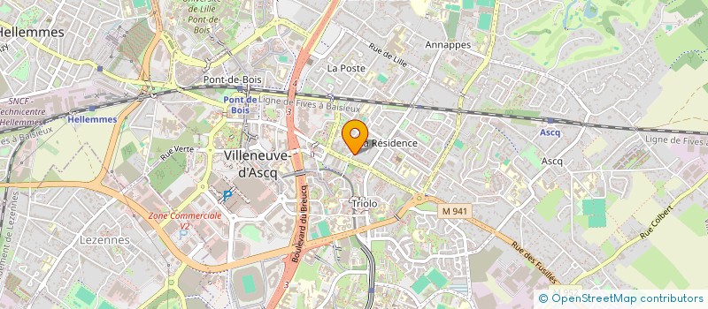 localisation de l'entreprise SCI RASHIDAL à VILLENEUVE-D'ASCQ