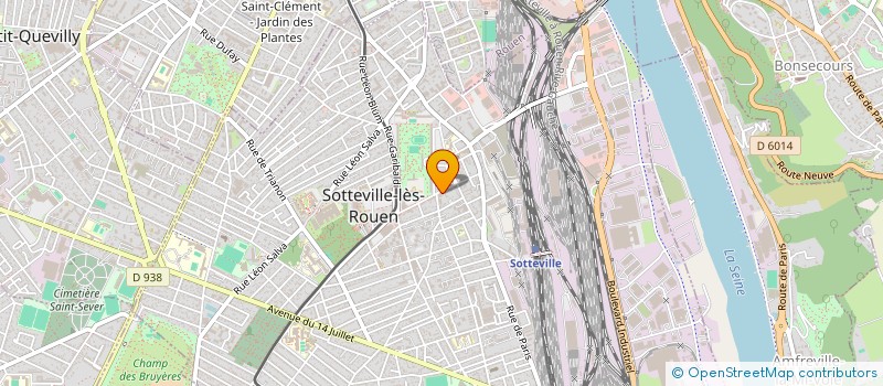 localisation de l'entreprise SCI RASPAIL 43  SOTTEVILLE-LES-ROUEN