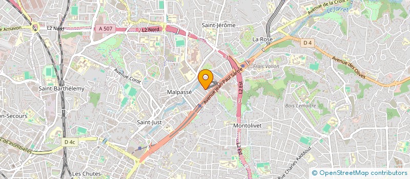 localisation de l'entreprise SCI RASPAIL  MARSEILLE