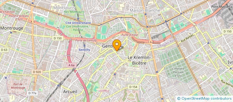 localisation de l'entreprise SCI RASPAIL  GENTILLY