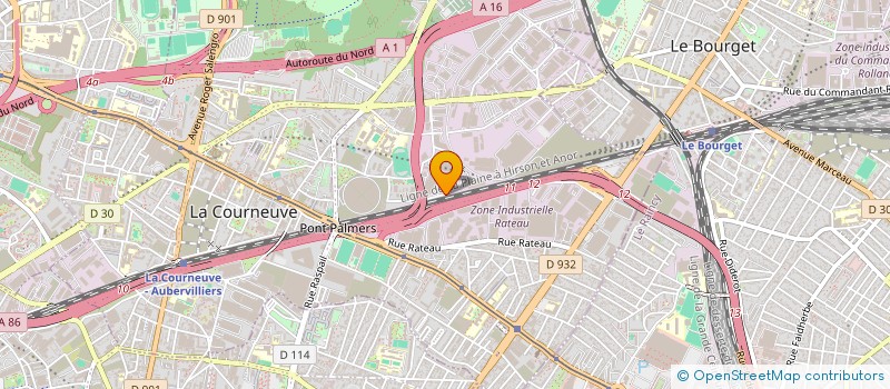 localisation de l'entreprise SCI RASPAIL à LA COURNEUVE