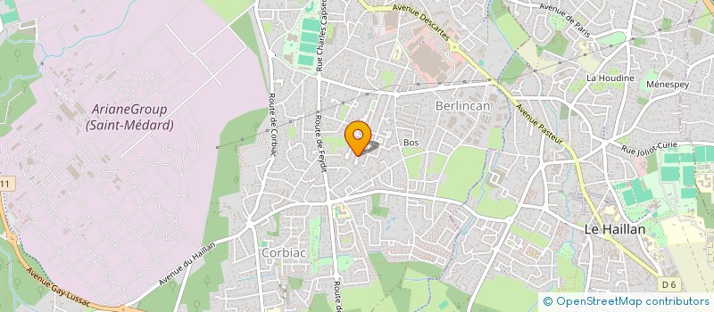 localisation de l'entreprise SCI RASPAIL-FRAGONARD  SAINT-MEDARD-EN-JALLES