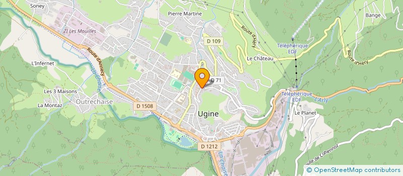 localisation de l'entreprise SCI RASTELLO  UGINE