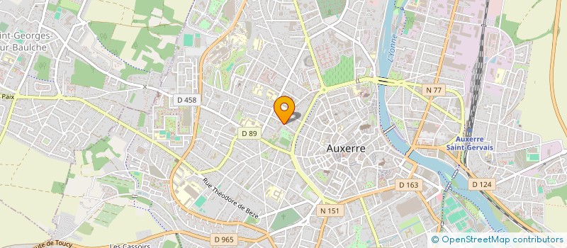 localisation de l'entreprise SCI RATIOFEUS à AUXERRE