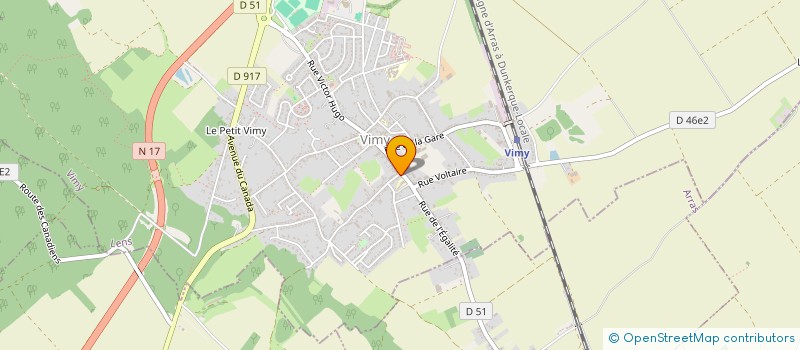 localisation de l'entreprise SCI RATISBONNE à VIMY