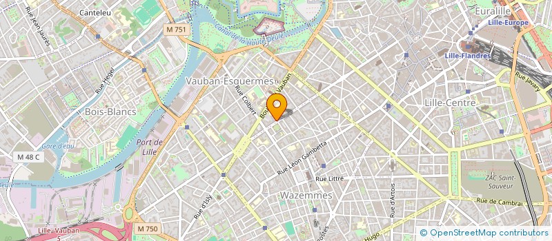 localisation de l'entreprise SCI RATISBONNE 71 à LILLE