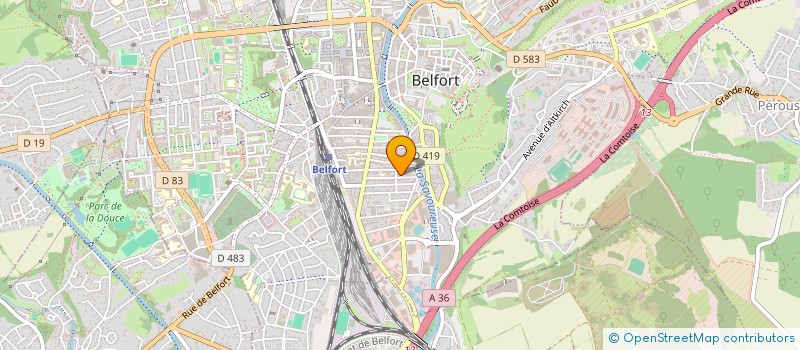 localisation de l'entreprise SCI RATM  BELFORT