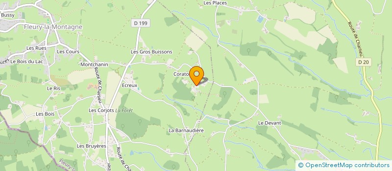 localisation de l'entreprise SCI RAUJ  FLEURY-LA-MONTAGNE