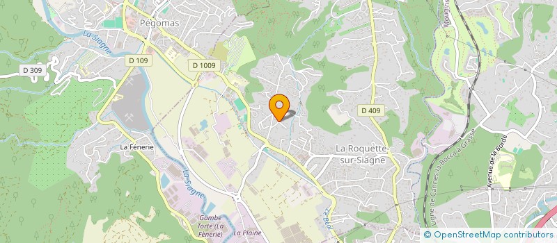 localisation de l'entreprise SCI RAUMENTIN  LA ROQUETTE-SUR-SIAGNE