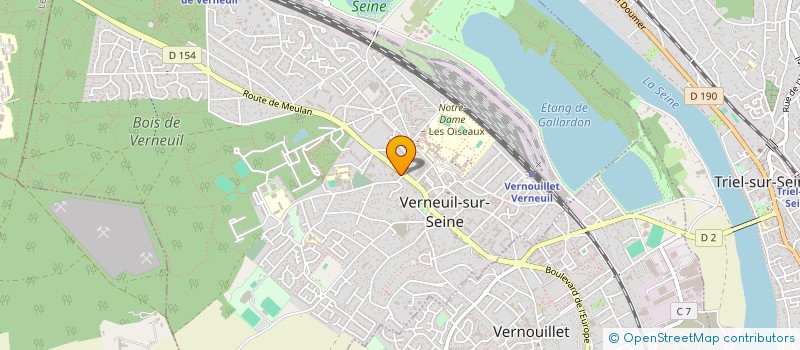 localisation de l'entreprise SCI RAUSCH  VERNEUIL-SUR-SEINE