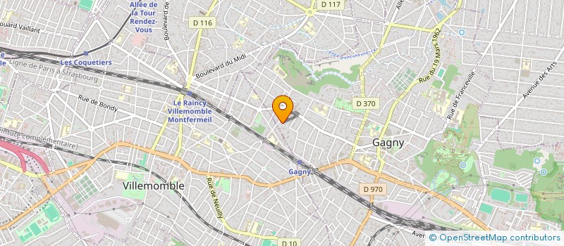 localisation de l'entreprise SCI RAUX IMMOBILIER  GAGNY