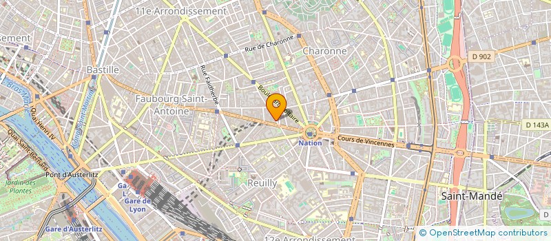 localisation de l'entreprise SCI RAVAG  PARIS