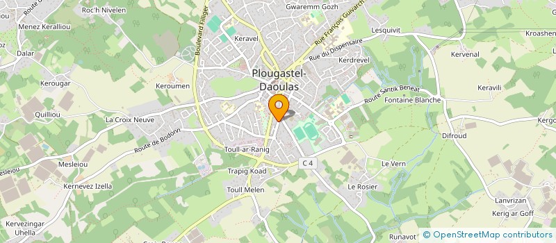 localisation de l'entreprise SCI RAVAH  PLOUGASTEL-DAOULAS