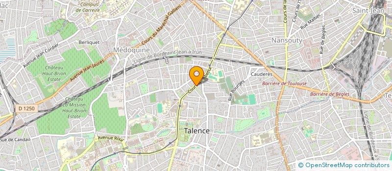 localisation de l'entreprise SCI RAVAINE OLIBET 64  TALENCE