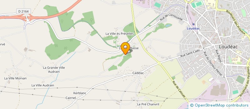 localisation de l'entreprise SCI RAVAJE à LOUDEAC