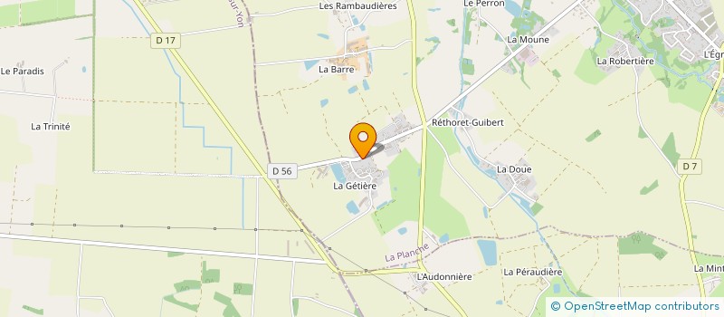 localisation de l'entreprise SCI RAVARD  LA PLANCHE