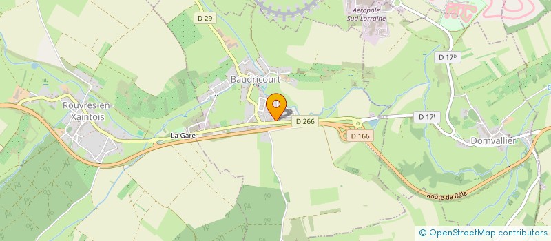 localisation de l'entreprise SCI RAVAYO  BAUDRICOURT