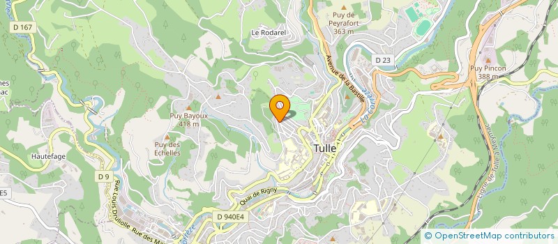 localisation de l'entreprise SCI RAVEL  TULLE